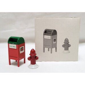 Dept 56 General Village Accessories MAIL BOX & FIRE HYDRANT Set of 2 #52140
